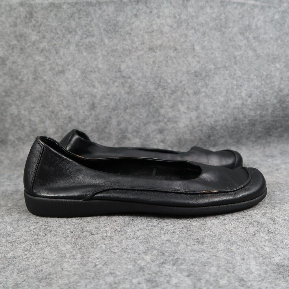 I Love Comfort Shoes Womens 8 Flats Loafer Slip On Casual Black Leather Fashion
